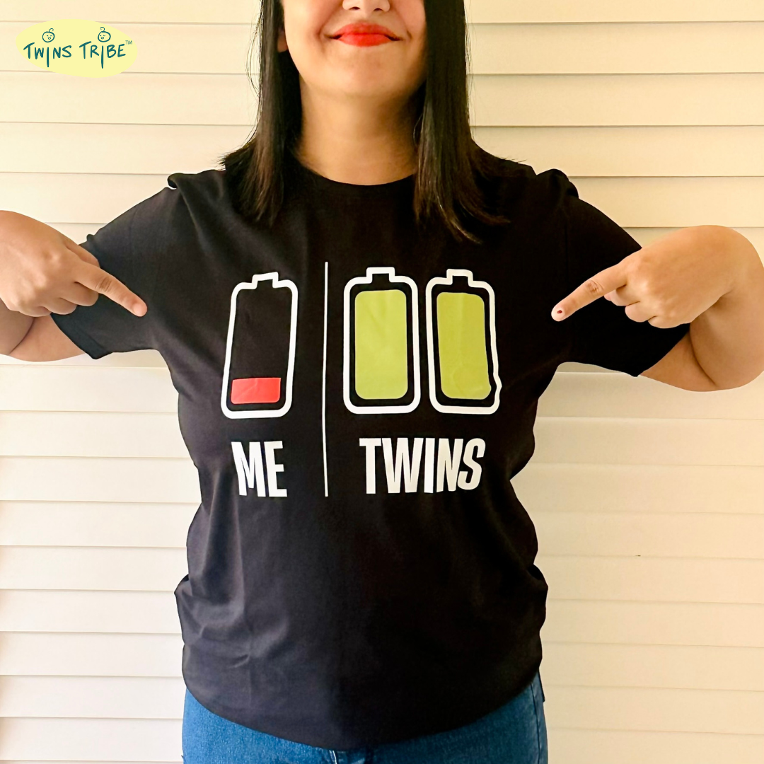 Battery Drained – Tee for Twin Parents
