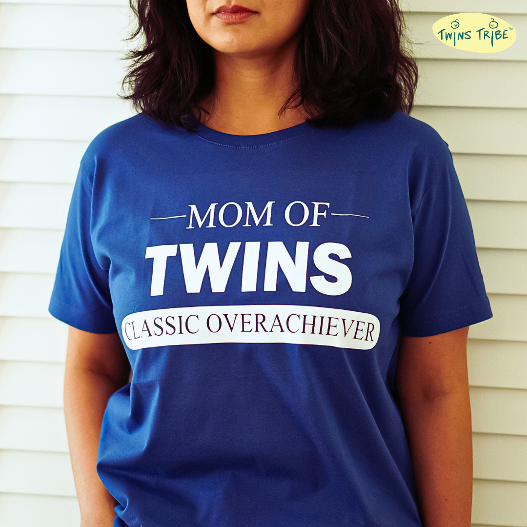 Classic Overachiever – Tee for Twin Moms - Royal Blue