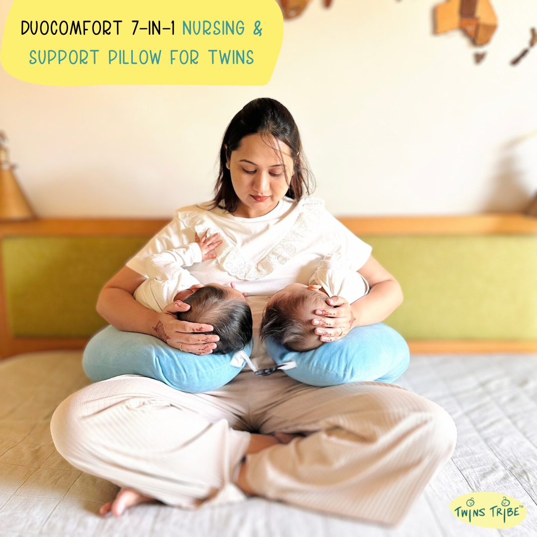 DuoComfort 7-in-1 Nursing & Support Pillow for Twins
