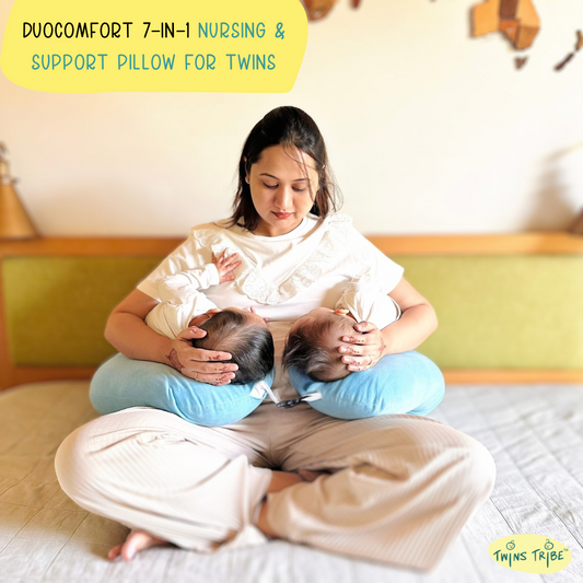 DuoComfort 7-in-1 Nursing & Support Pillow for Twins