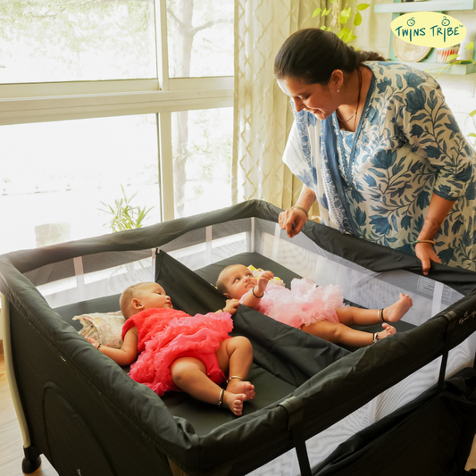 TwinsTribe Nap n’ Play: Twin Bassinet cum Playpen