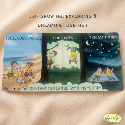 Personalized Storybook for Twins - Side by Side, Stars Aligned