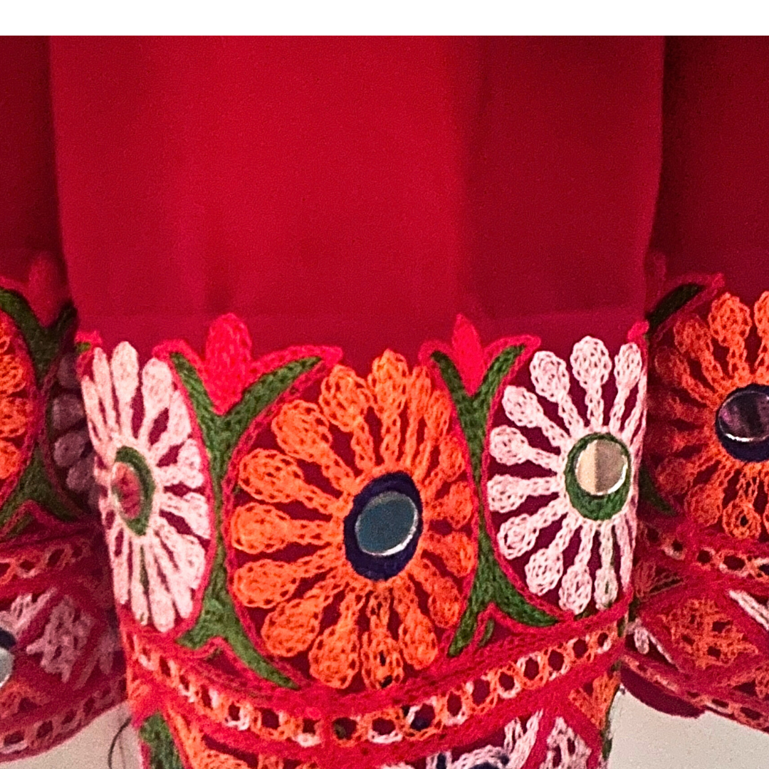 Twin Utsav Set – Exclusive Hand-Embroidered Chaniya Cholis - TwinsTribe x Critter Kids Festive Collection