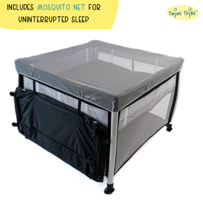 TwinsTribe Nap n’ Play: Twin Bassinet cum Playpen