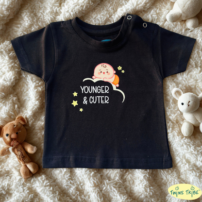 TwinsTribe Twins Tees Set – Older & Wiser · Younger & Cuter