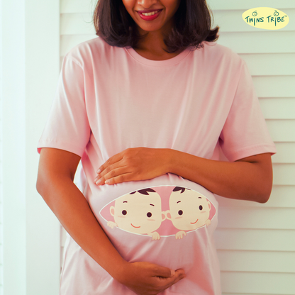 Peek-a-Boo – Tee for Expecting Twin Moms