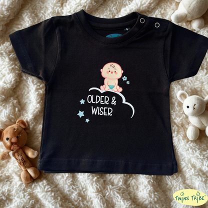 TwinsTribe Twins Tees Set – Older & Wiser · Younger & Cuter