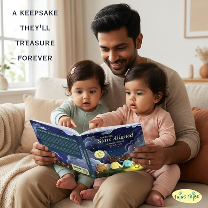 Personalized Storybook for Twins - Side by Side, Stars Aligned
