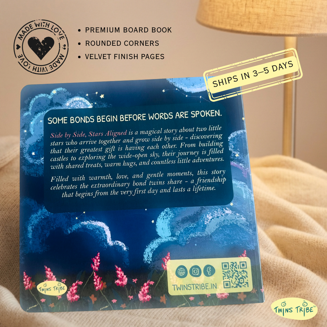 Personalized Storybook for Twins - Side by Side, Stars Aligned