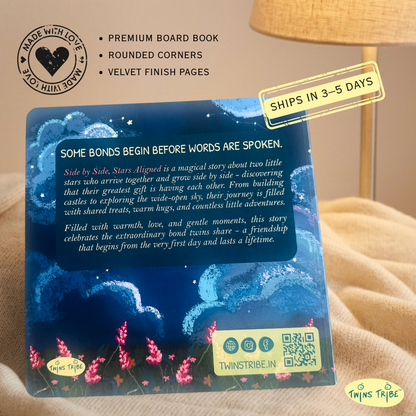 Personalized Storybook for Twins - Side by Side, Stars Aligned