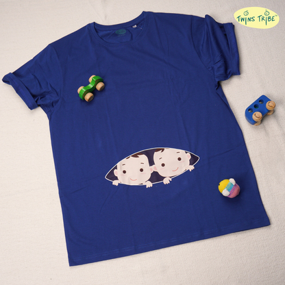 Peek-a-Boo – Tee for Expecting Twin Moms