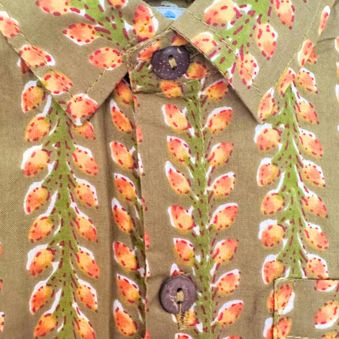 Twin Harmony Set – Red & Mustard Festive Shirts - TwinsTribe x Critter Kids Festive Collection