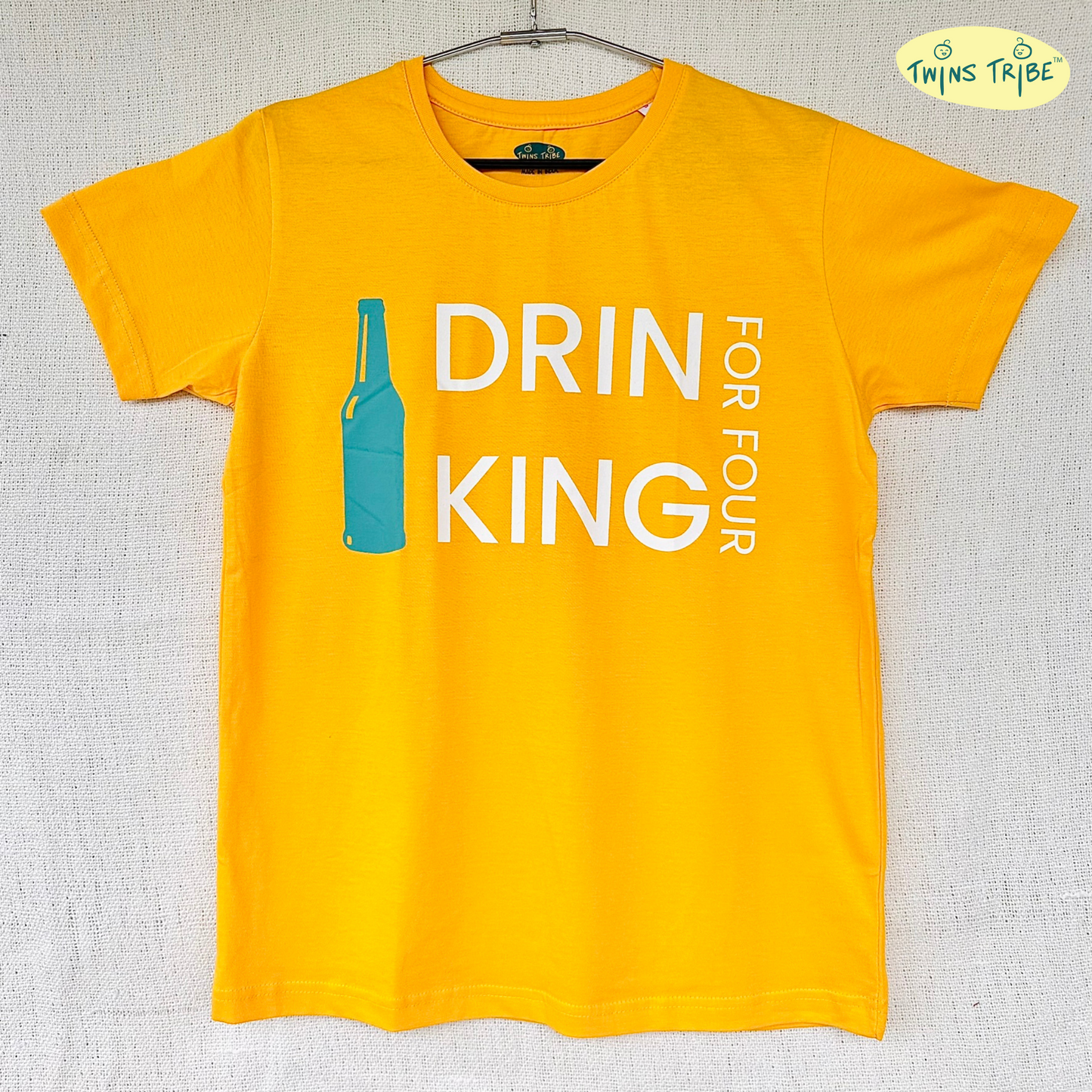 Drinking for four – Tee for twin dad