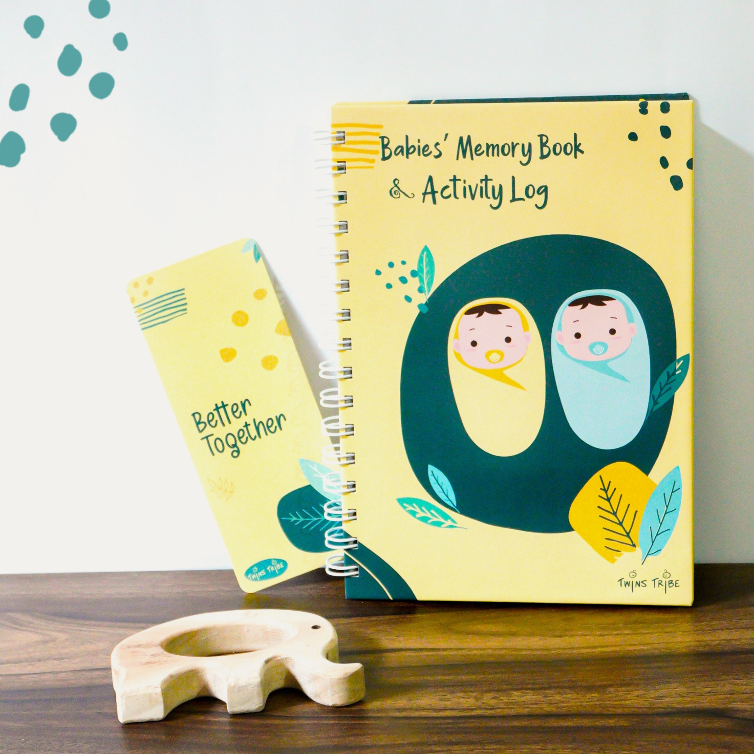 TwinsTribe Memory Book & Activity Log for Twins