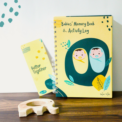 TwinsTribe Activity Log & Memory Book for Twins