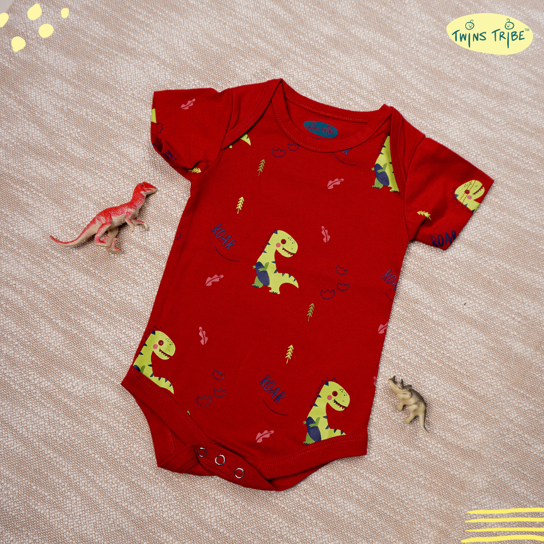 TwinsTribe Twins Onesie Set – The Dino World