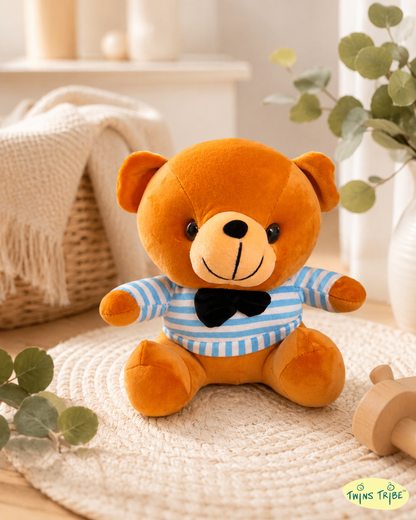 Double Cuddle Twin Bears – Brother Duo - Plush Toys Gift Set for Twin Boys