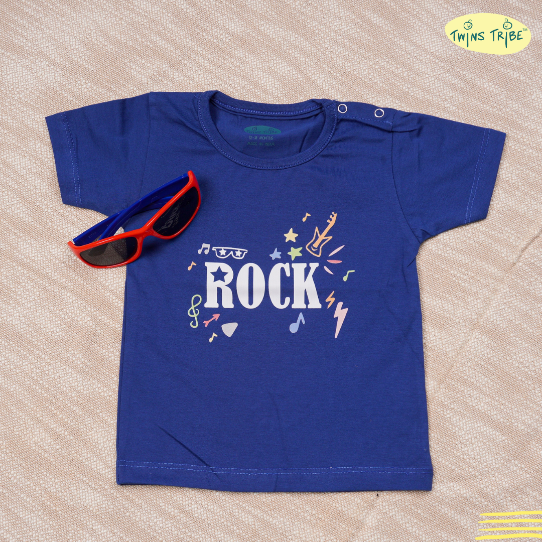 TwinsTribe Twins Tees Set – Rock & Roll