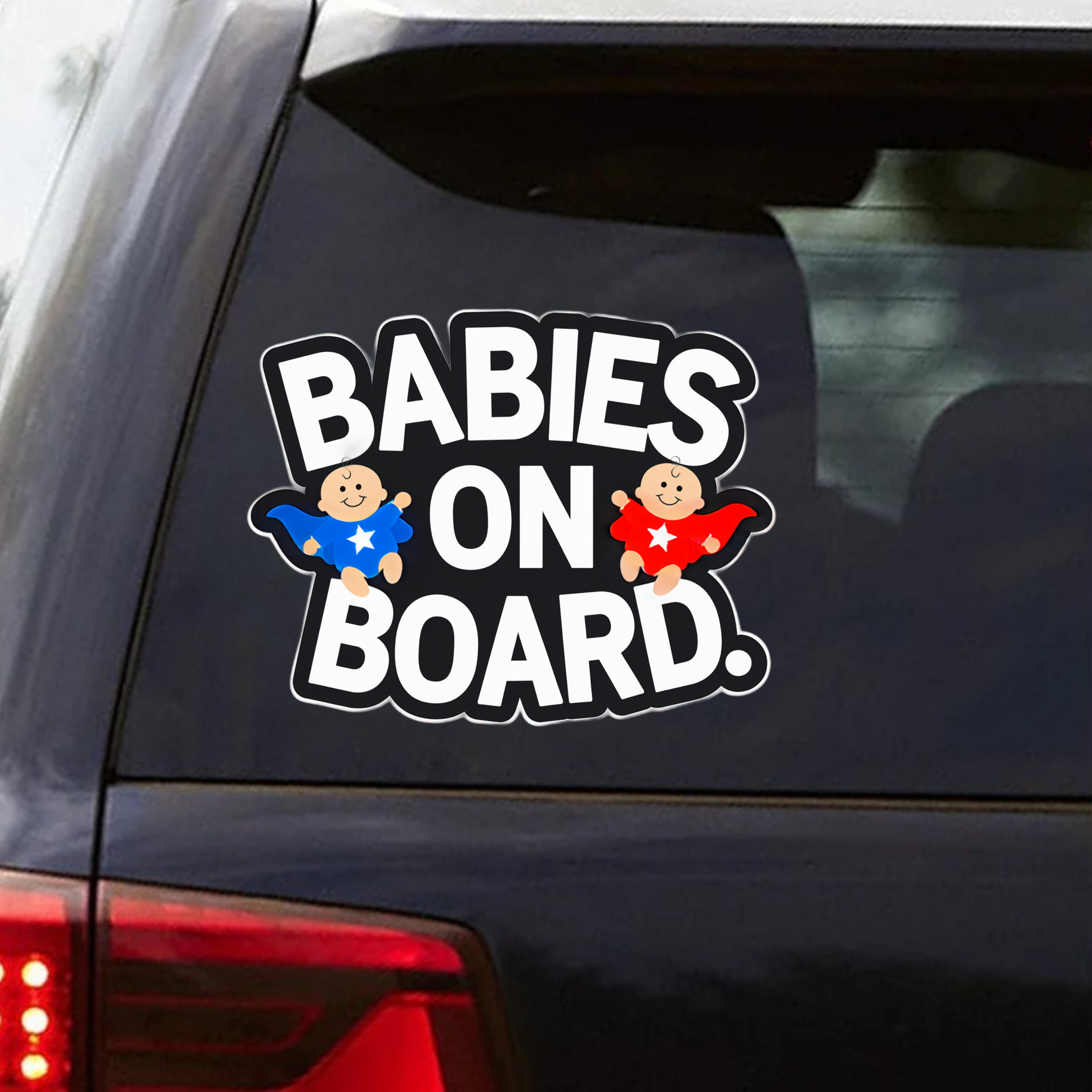 ‘Babies on Board’ Car Sticker – Superheroes Edition