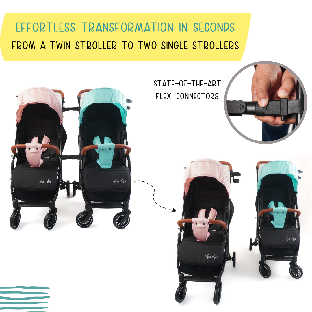 Duo stars twin outlet pram