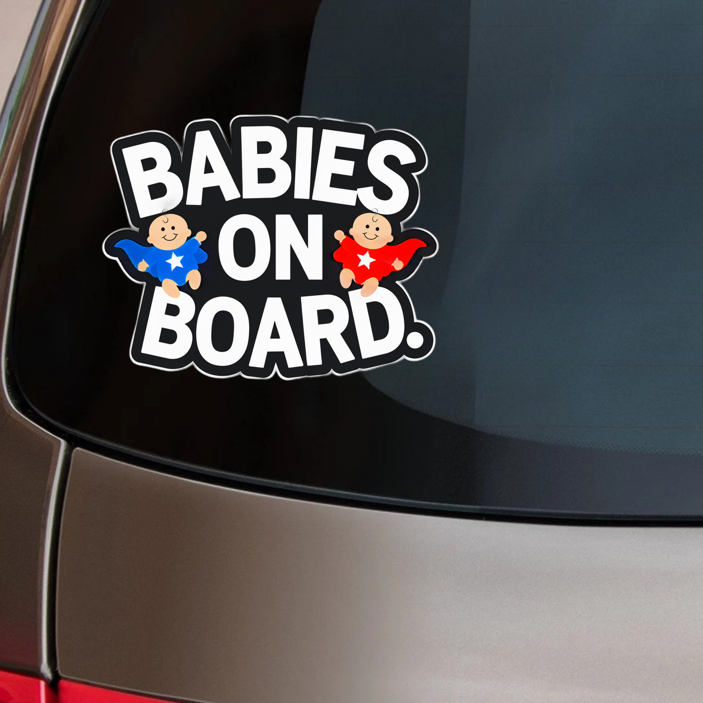 ‘Babies on Board’ Car Sticker – Superheroes Edition