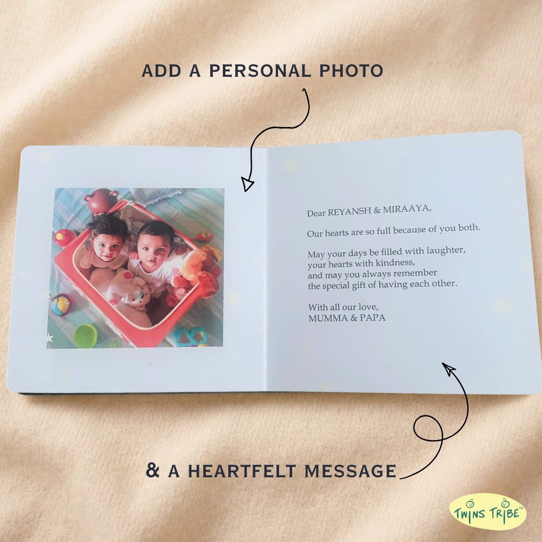 Personalized Storybook for Twins - Side by Side, Stars Aligned