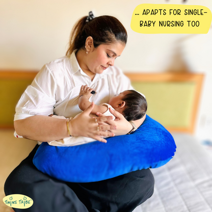 DuoComfort 7-in-1 Nursing & Support Pillow for Twins