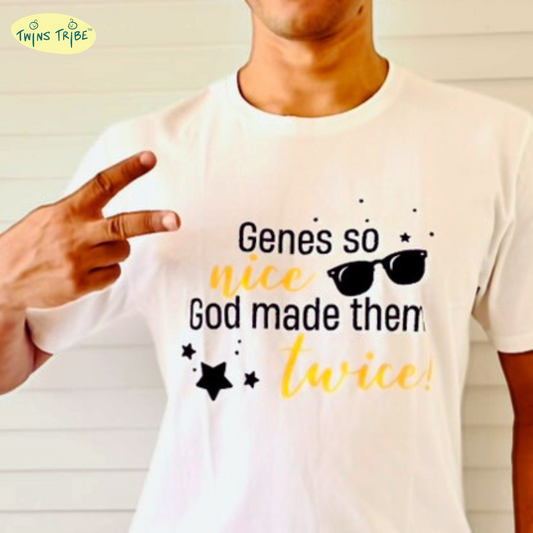 Genes so Nice – Tee for Twin Parents