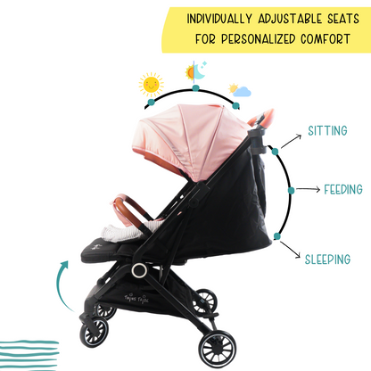 TwinsTribe Dynamic Duo: Detachable Twin Stroller