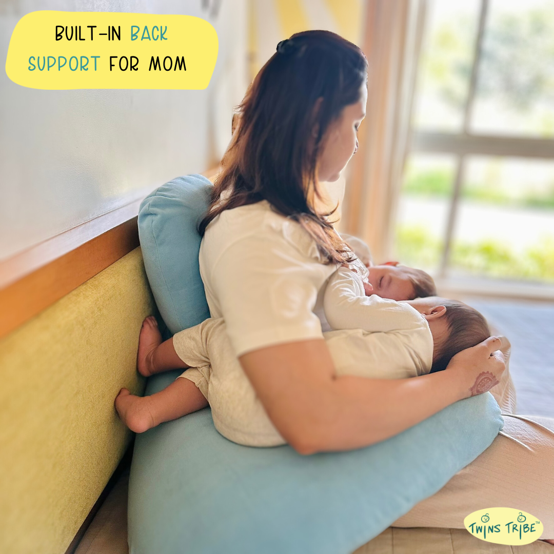 DuoComfort 7-in-1 Nursing & Support Pillow for Twins