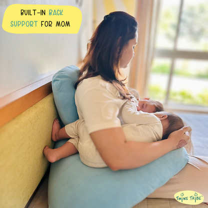 DuoComfort 7-in-1 Nursing & Support Pillow for Twins