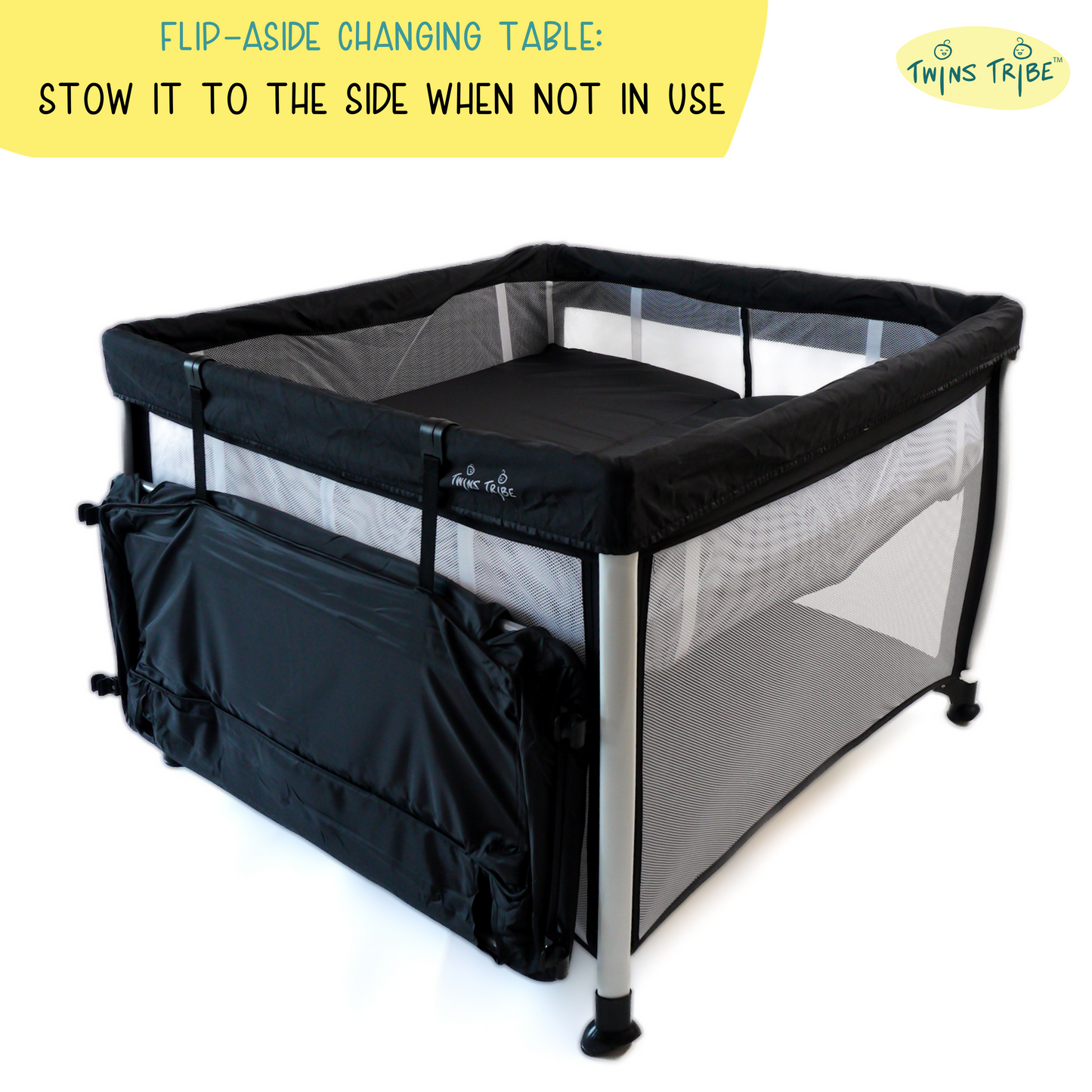 TwinsTribe Nap n’ Play: Twin Bassinet cum Playpen