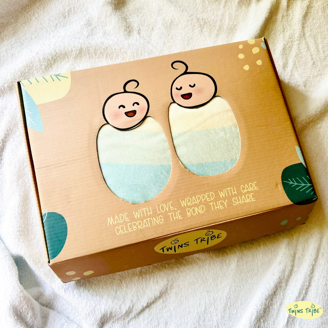 Twins Milestone Blanket - Sun & Moon: Brighter Together