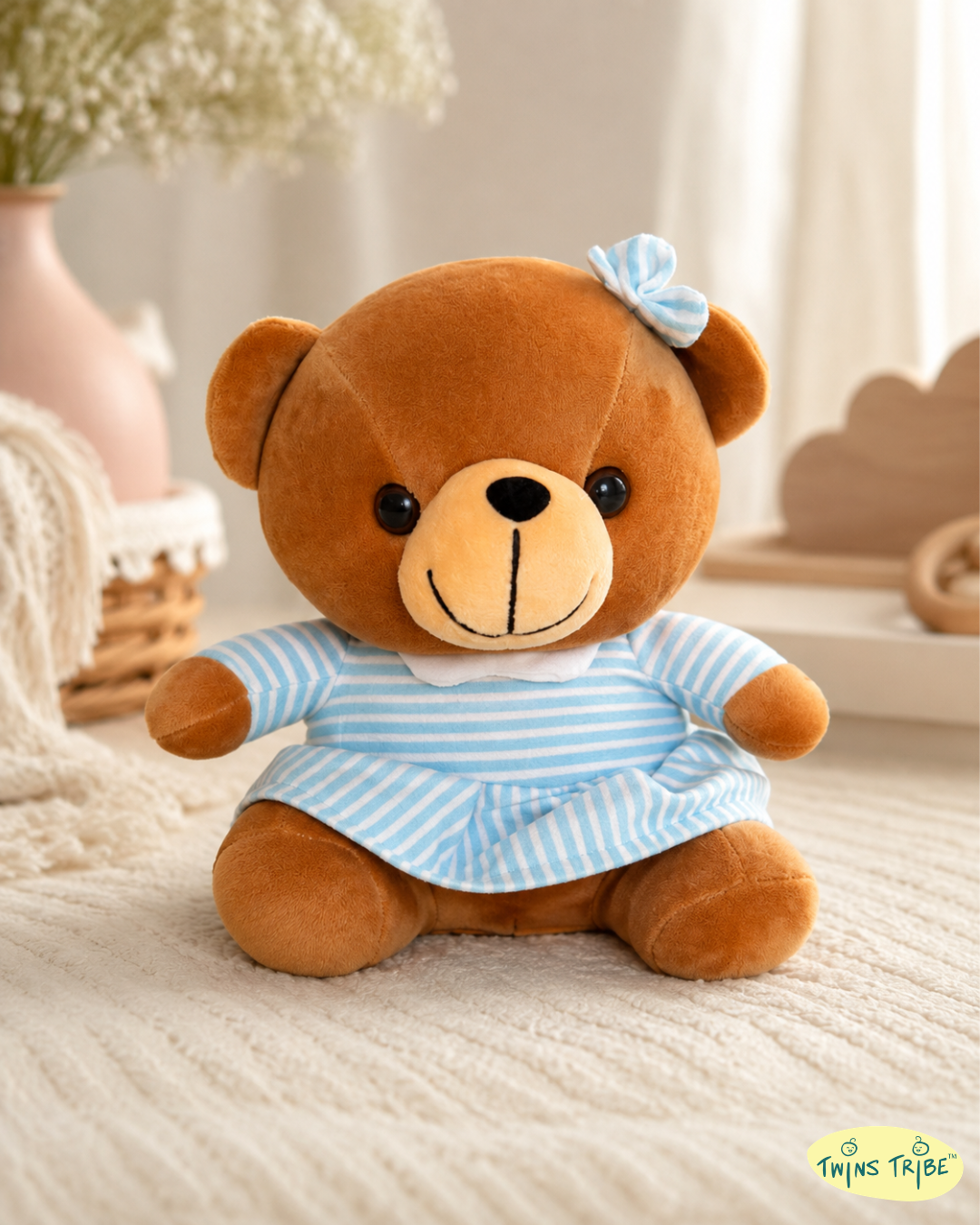 Double Cuddle Twin Bears – Sister Duo - Plush Toys Gift Set for Twin Girls