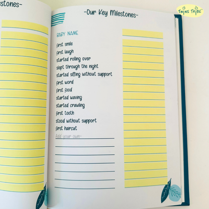 TwinsTribe Memory Book for Twins