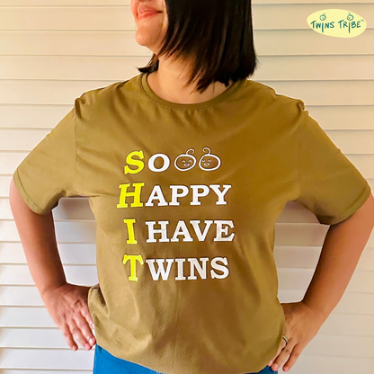 So Happy I’ve Twins – Tee for Twin Parents