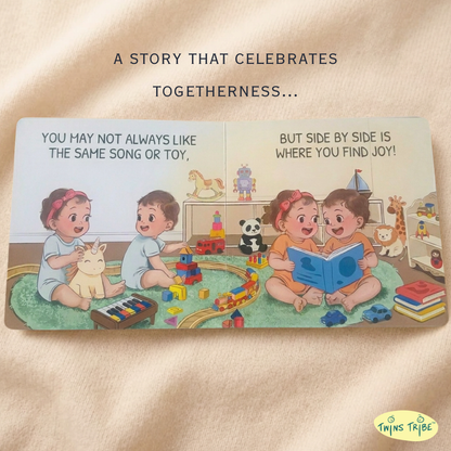 Personalized Storybook for Twins - Side by Side, Stars Aligned