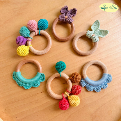 TwinsTribe Cozy Nibbles – Handmade Teething Essentials Set