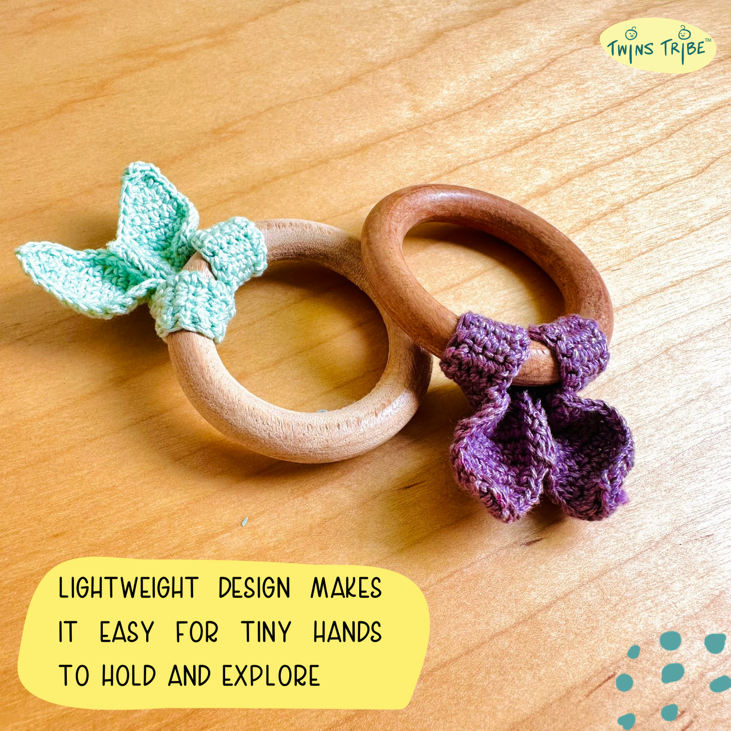 TwinsTribe Cozy Nibbles – Handmade Teething Essentials Set