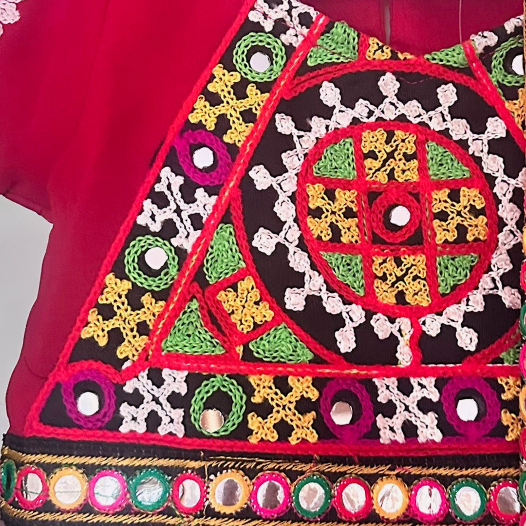 Twin Utsav Set – Exclusive Hand-Embroidered Chaniya Cholis - TwinsTribe x Critter Kids Festive Collection