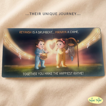Personalized Storybook for Twins - Side by Side, Stars Aligned