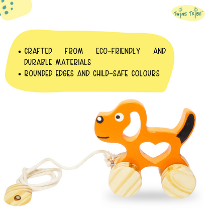 TwinsTribe Pull-Along Companions Set – Walking Buddies for Toddler Twins