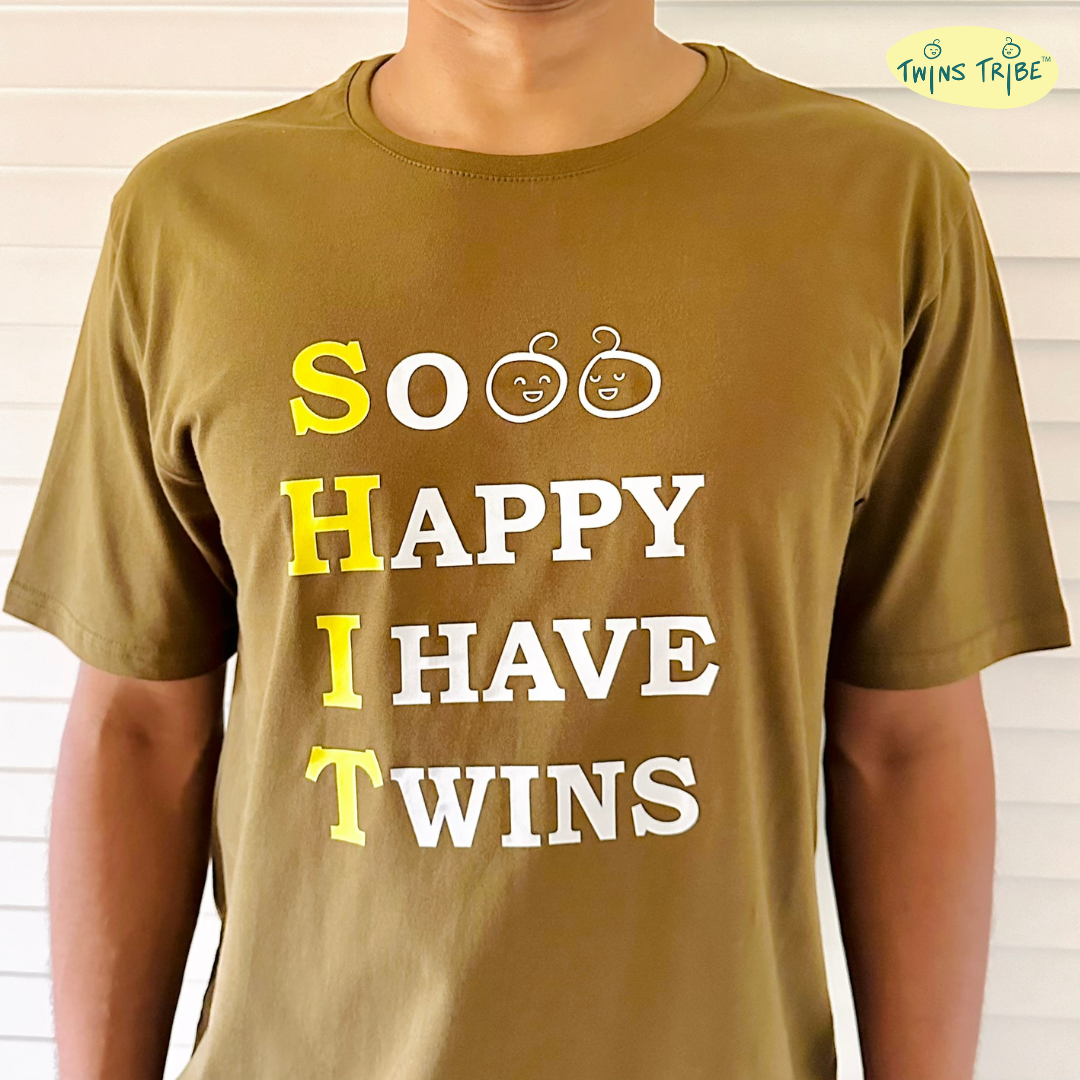 So Happy I’ve Twins – Tee for Twin Parents