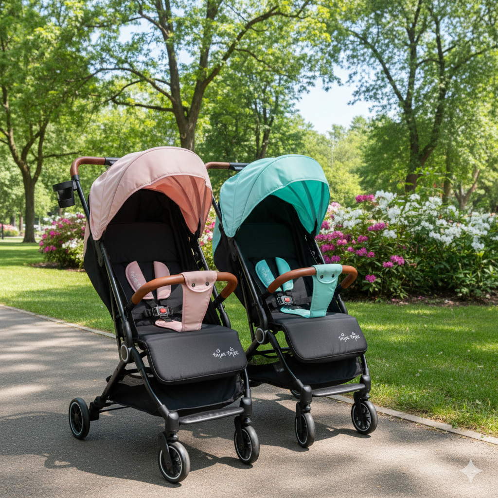 TwinsTribe Dynamic Duo: Detachable Twin Stroller