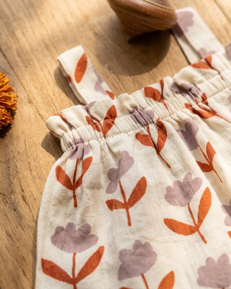 Twin Meadow – Floral Cotton Short Sets for Twins – TwinsTribe x Chhutkan Celebration Edit