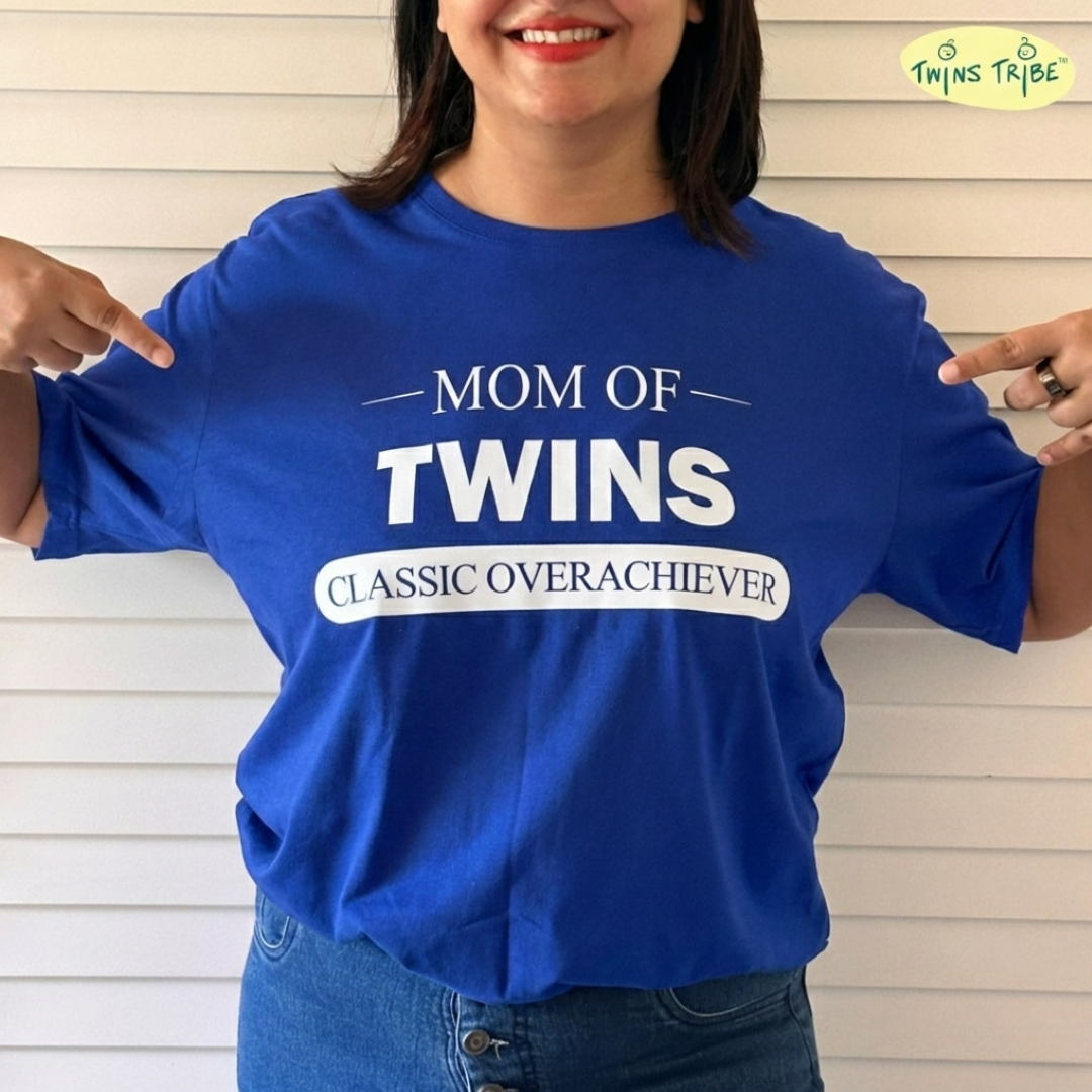Classic Overachiever – Tee for Twin Moms - Royal Blue