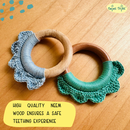 TwinsTribe Cozy Nibbles – Handmade Teething Essentials Set