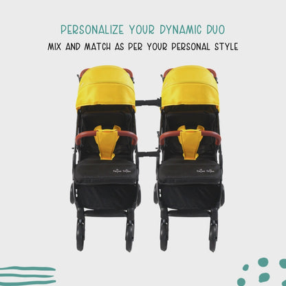 TwinsTribe Dynamic Duo: Detachable Twin Stroller